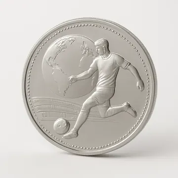 サッカーW杯開催記念銀貨