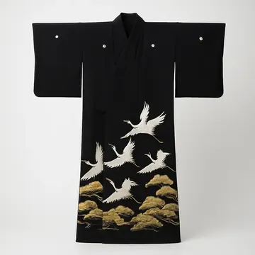 黒留袖・飛鶴柄
