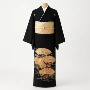 黒留袖・扇柄