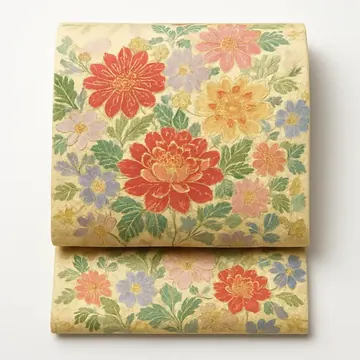 龍村平蔵 名古屋帯 百花繚乱
