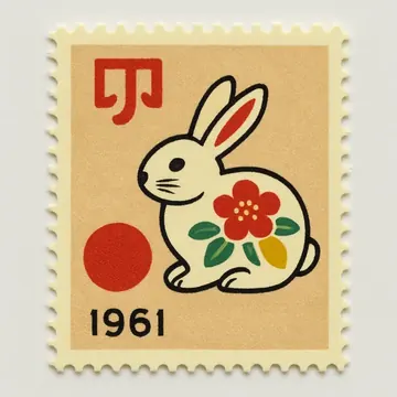 1961年 日本郵便 年賀切手