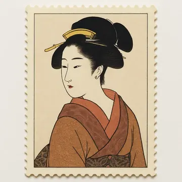 見返り美人切手