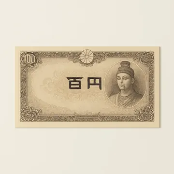 日本銀行券 百円札 聖徳太子肖像