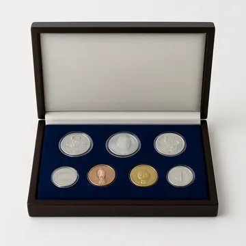 昭和天皇御在位六十周年記念プルーフ貨幣セット