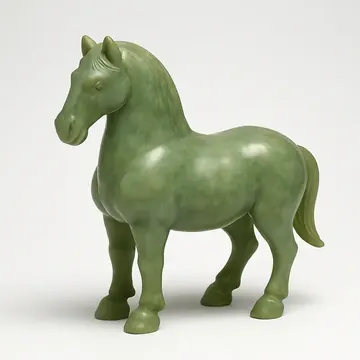 翡翠彫刻馬（宋代）