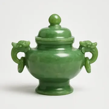 翡翠製香炉（清代）