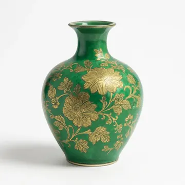 九谷焼 緑彩金襴手