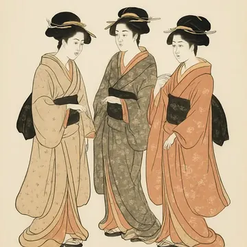 鳥居清長・風俗三美人