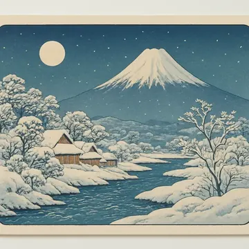 歌川広重・雪月花