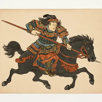 歌川国芳・相馬野馬追絵